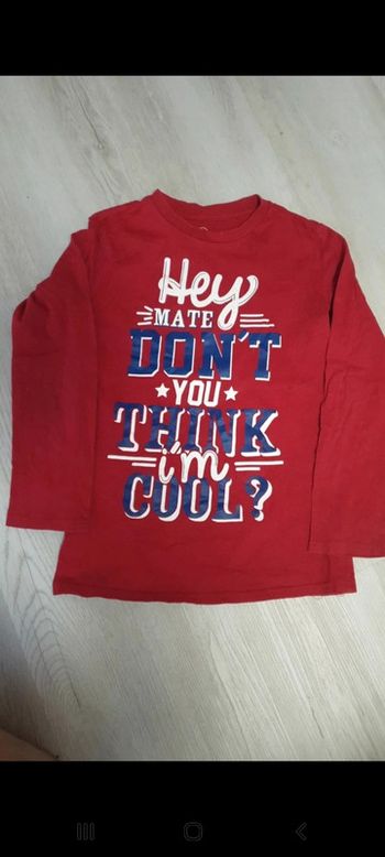 Tee-shirt manche longue garçon 7/8 ans