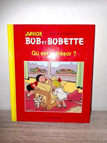 Livre junior Bob et Bobette où est le trésor
