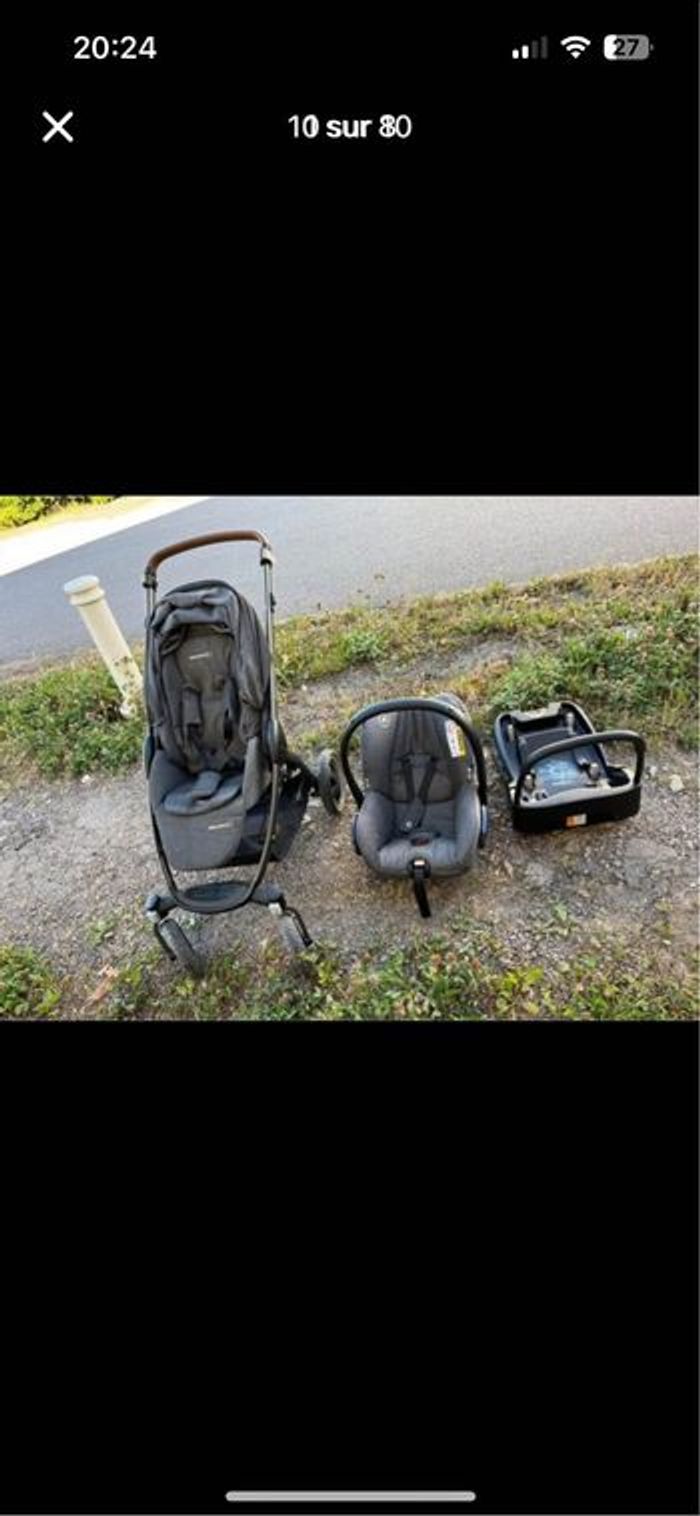 🚼 Poussette trio Bébé Confort Stella – 130 €