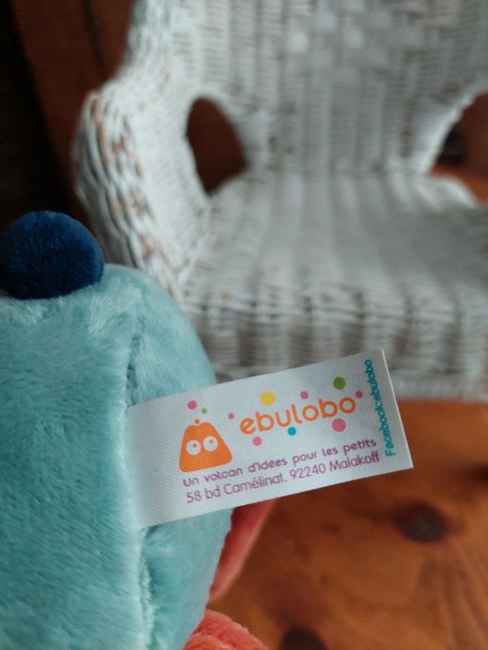 Peluche doudou Gabin le lapin Ebulobo - photo numéro 5