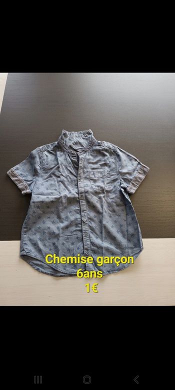 Chemise garçon 6ans