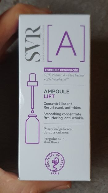 "Ampoule Lift" - Concentré Lissant, Resurfaçant et Anti-Rides (30Ml) / SVR
