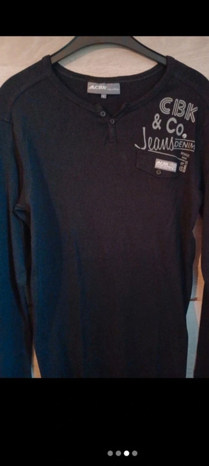 Tee shirt manches longues homme Taille L - photo numéro 3