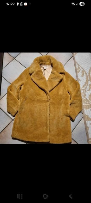 manteau H&M fourrure taille S