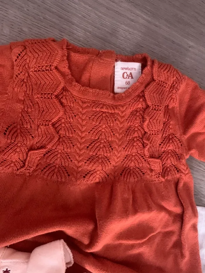 Lot de 3 robes demi-saison fille 6 mois - photo numéro 3