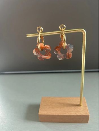 Magnifiques créoles neuves fleurs