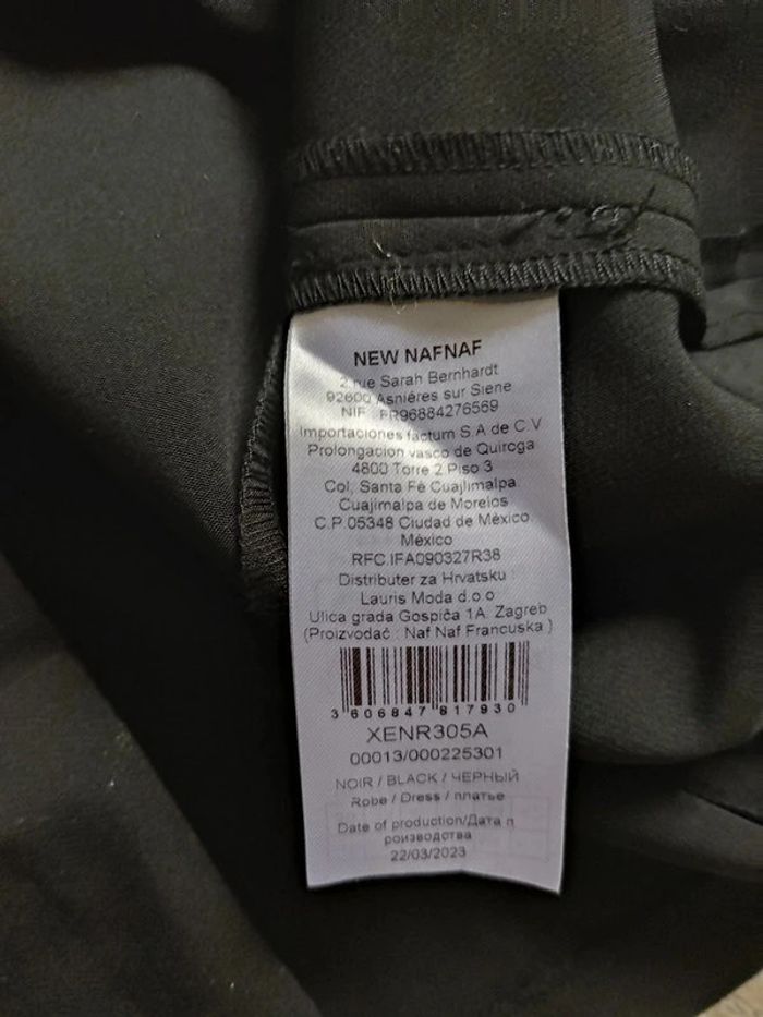 Robe bustier cocktail noire tulle noire volants taille 36 Naf Naf - photo numéro 11