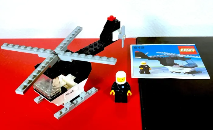Vintage LEGO 645-1 - Police helicopter - photo numéro 2