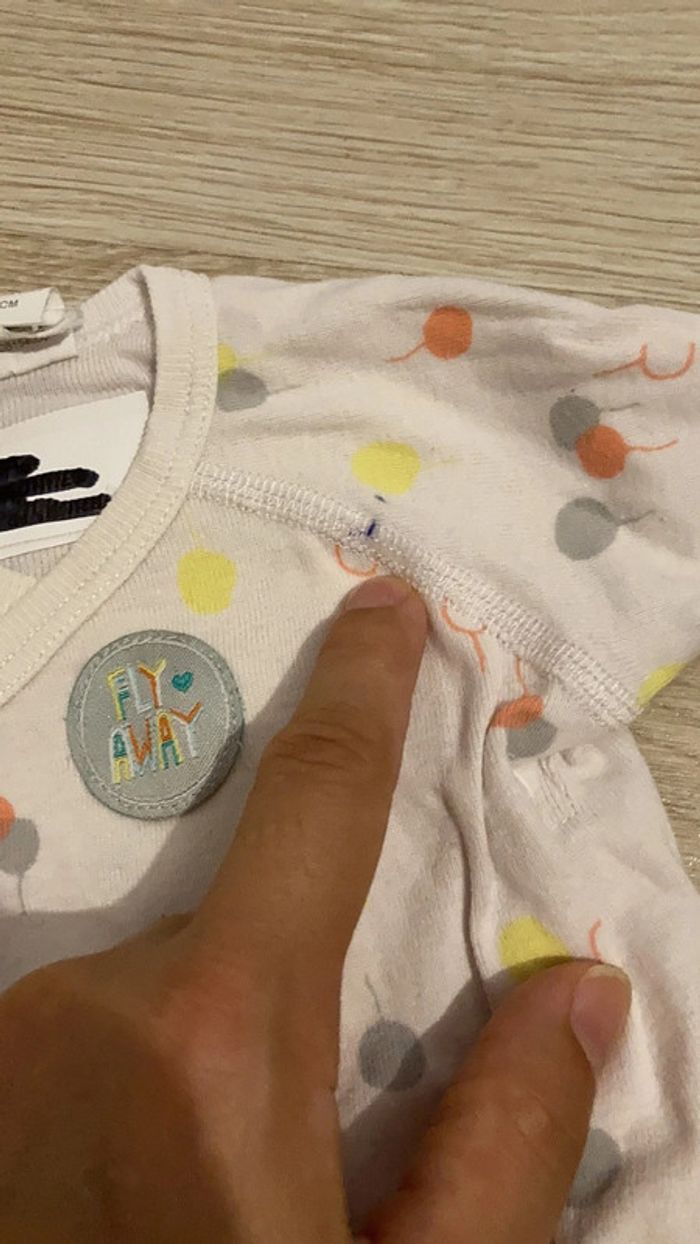 Lot 2 bodys manche longue taille 3 mois - photo numéro 5