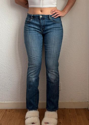 Jean Levi’s 505 straight bleu délavé taille basse taille L/40 L32 y2k vintage 00s