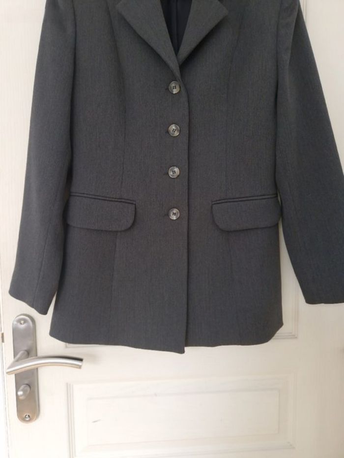 Jolie veste blazer grise femme vintage taille L/40 - photo numéro 4