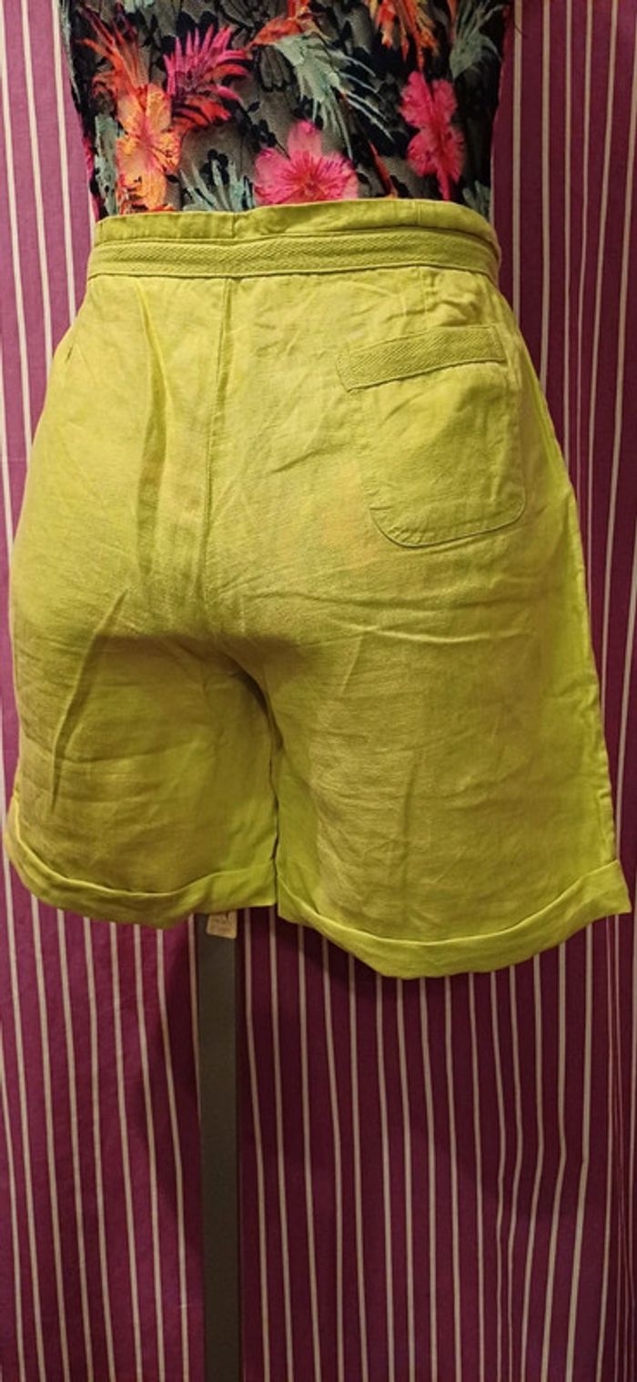 Shorts en lin taille haute 💚 - photo numéro 4