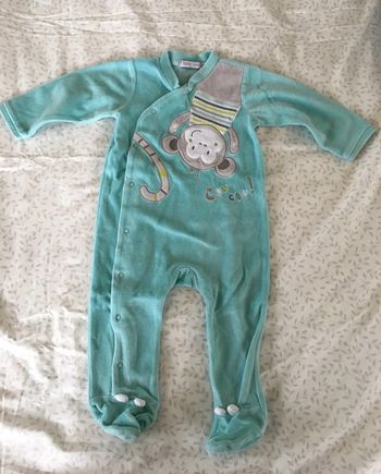 Pyjama bébé Gémo 🐒  12 mois  velours