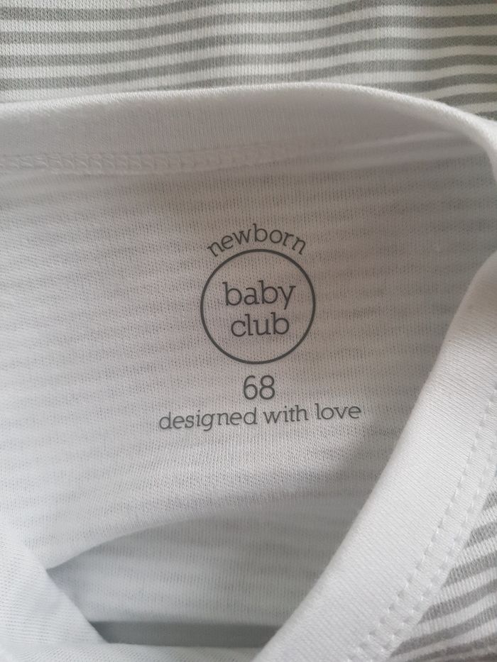 Baby Club - Lot de 2 bodies croisés - Mixte - Coton bio - Neuf avec étiquette ! - photo numéro 6