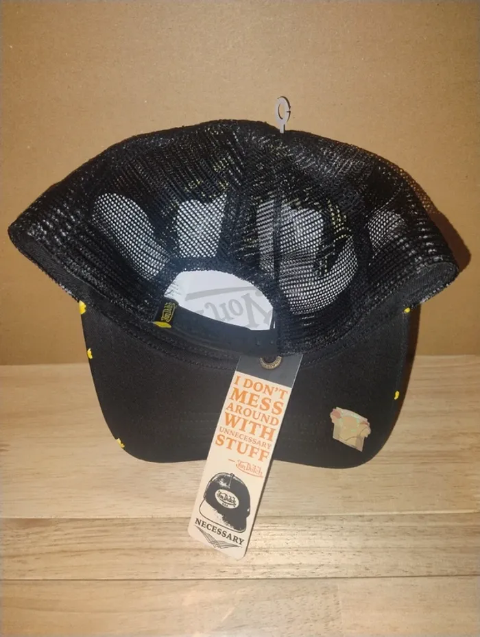 Von dutch casquette taille unique noire et jaune - photo numéro 5
