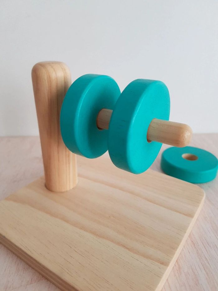 Puzzle trio Djeco et jeu disques à enfiler en bois - photo numéro 12