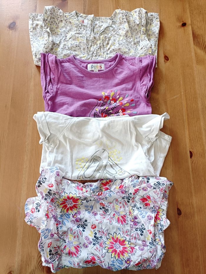 lot 4 t-shirts 3 ans