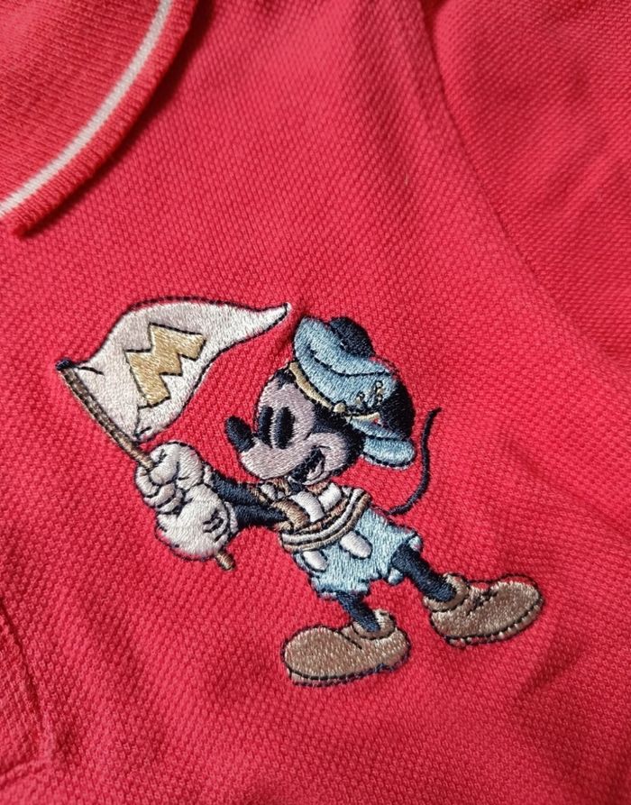 Polo rouge Mickey - photo numéro 3