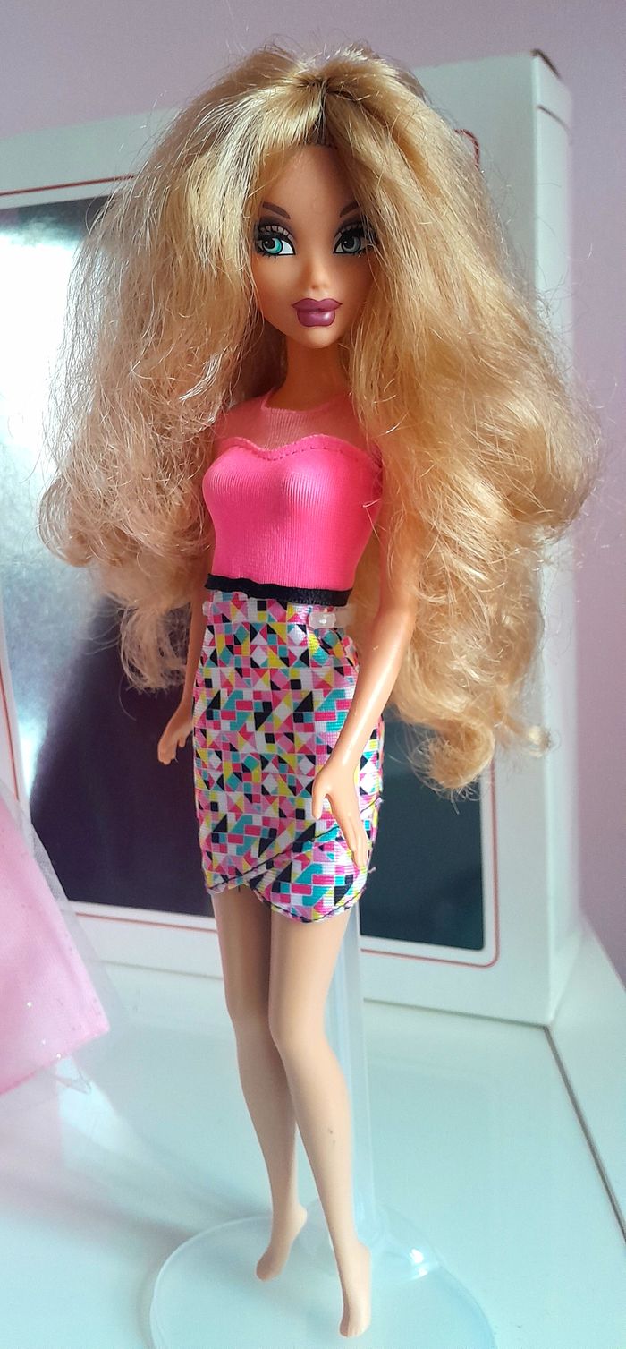 poupée barbie vintage 1999 my scene blonde avec cils - photo numéro 3