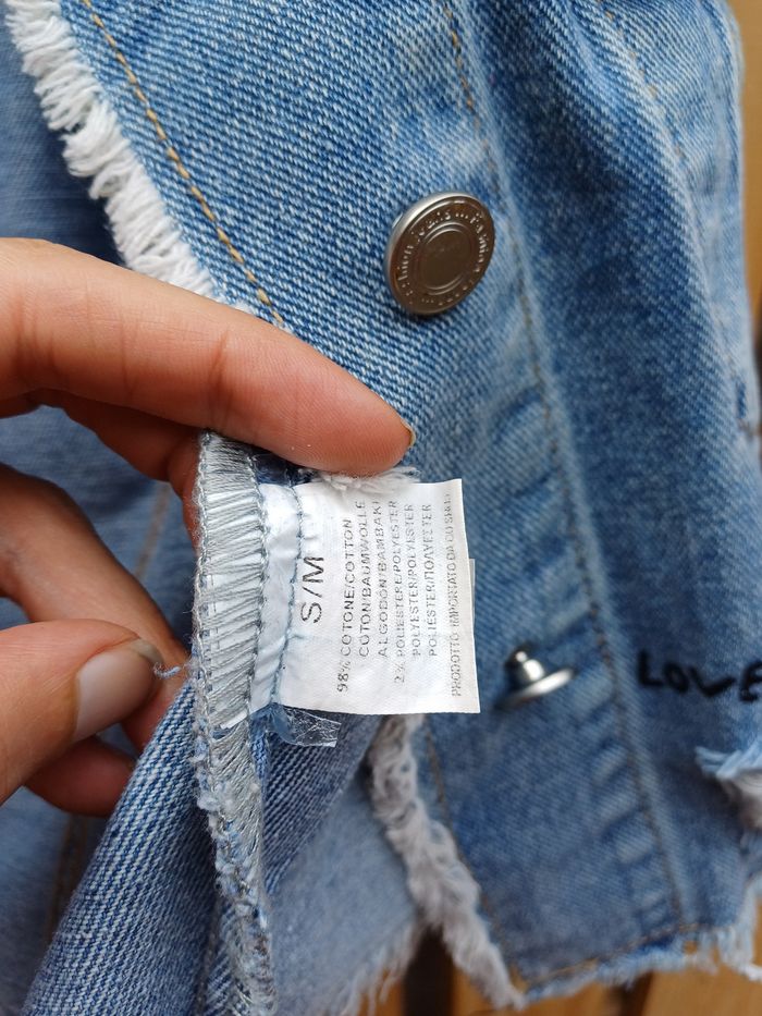 Magnifique veste en jean courte et oversize - photo numéro 10