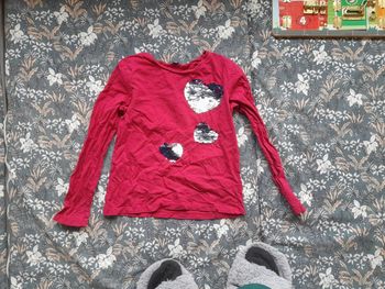 T-shirt à sequins 8 ans