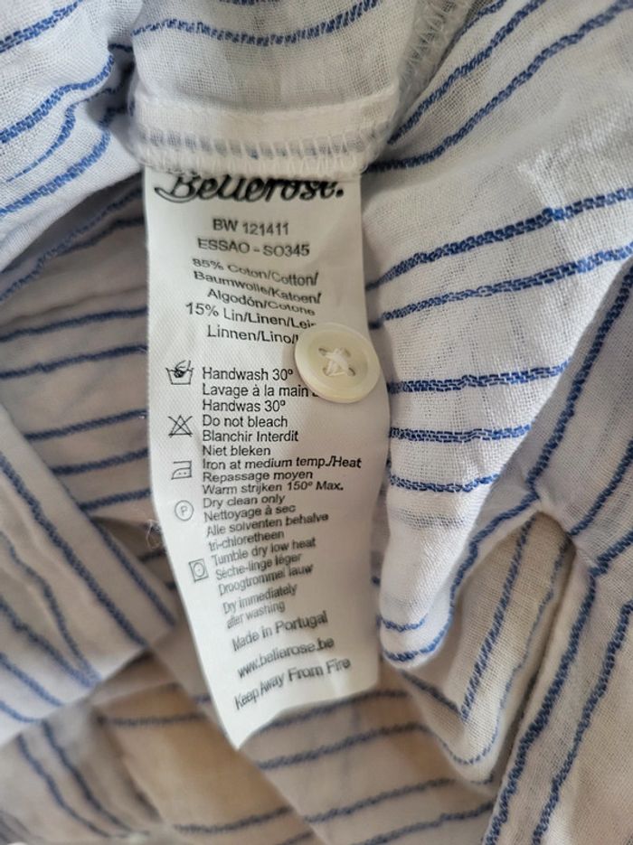 Blouse à rayures légère Bellerose taille S - photo numéro 5