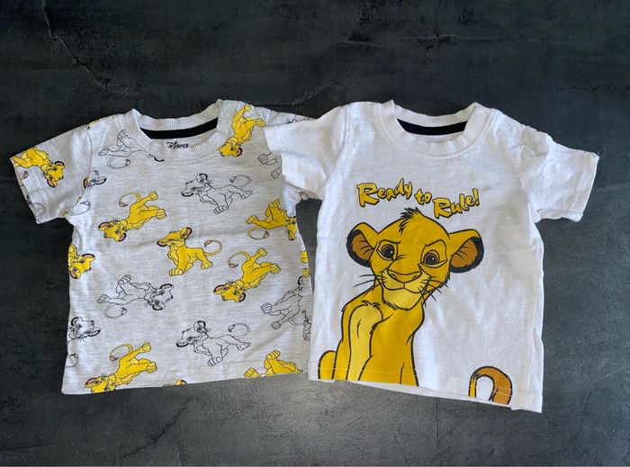 Lot de 2 tee shirt roi lion đŠ