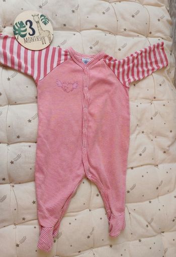 Pyjama léger rayé 3 mois