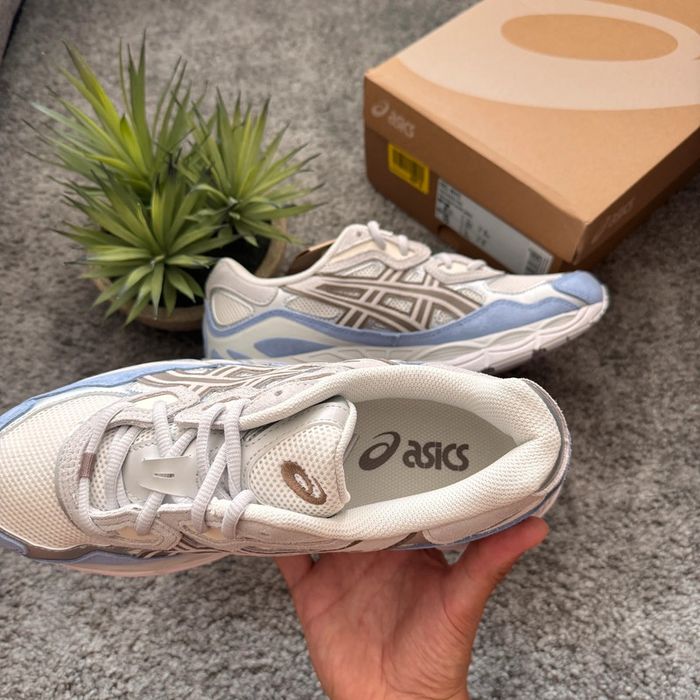 Asics Gel NYC Cream Cloud Grey Blue - photo numéro 6