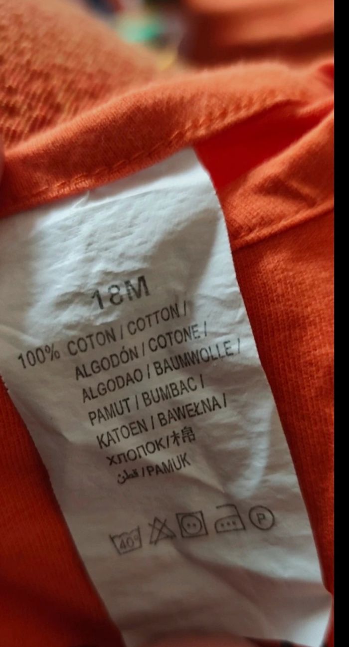 T-shirt ML orange - photo numéro 5