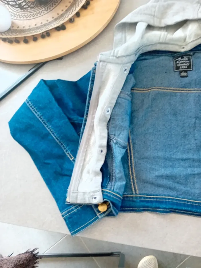 Semi Veste en jeans taille L - photo numéro 6