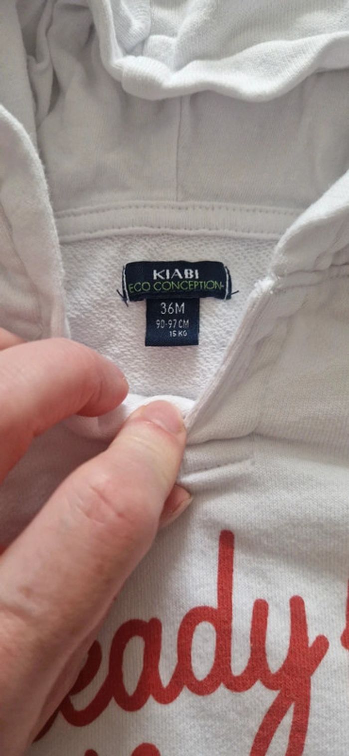 Sweat fin kiabi 36 mois - photo numéro 2