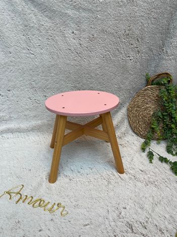 Tabouret en bois rose - Janod 