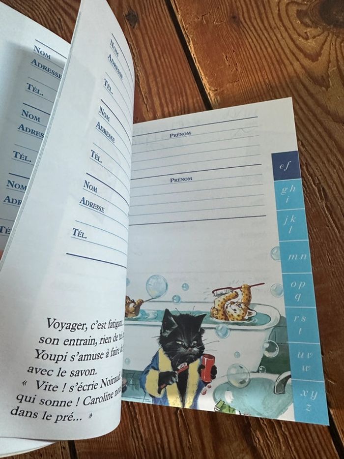 Le Carnet d’adresses de Caroline et ses amis Pierre Probst répertoire livre collection bleu - photo numéro 6