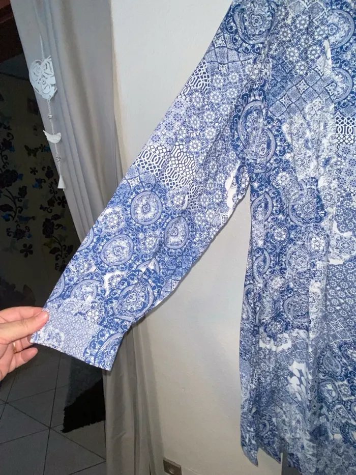 superbe robe bohème bleu H&M taille XXL 52 neuve - photo numéro 2