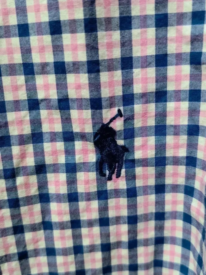 🌟 Chemise Ralph Lauren Vintage Carreaux Rose & Bleu – Taille XL (équivalent XXL FR) - photo numéro 7