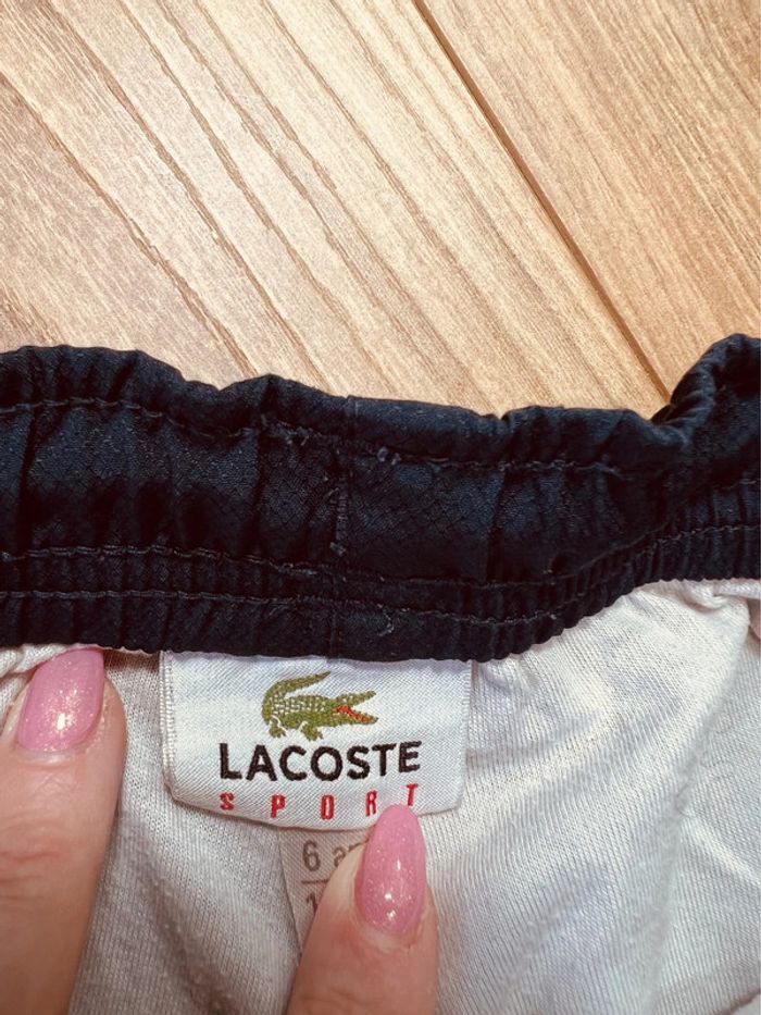 Taille 6 ans short garçon Lacoste bleu marine - photo numéro 3