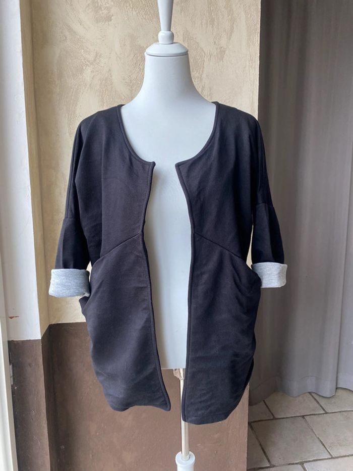 Veste blazer sweat noir Senes L/XL - photo numéro 3