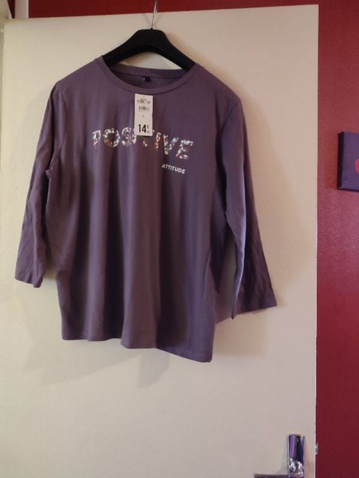 T shirt manches 3/4