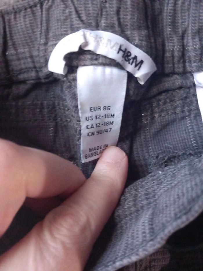 Pantalon taille 86cm h&m 12/18mois - photo numéro 2