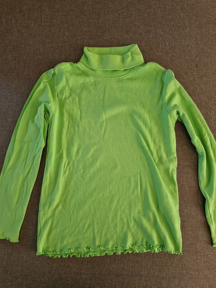Pull col roulé vert Lupilu taille 6/8 ans