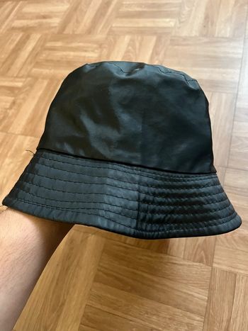 Chapeau bob noir réversible vintage