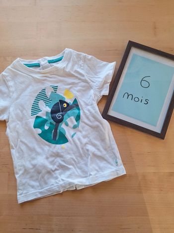 T-shirt manches courtes pour Garçon taille 6 mois Marque Okaïdi très bon état