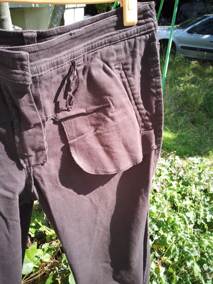 Pantalon large marron foncé - photo numéro 8