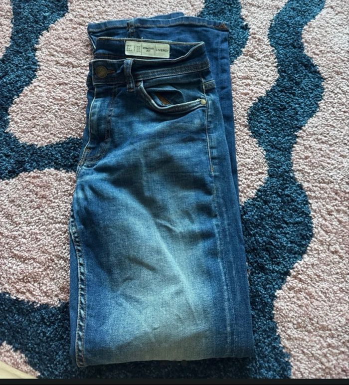 Jean bleu taille 38 S  livergy - photo numéro 3