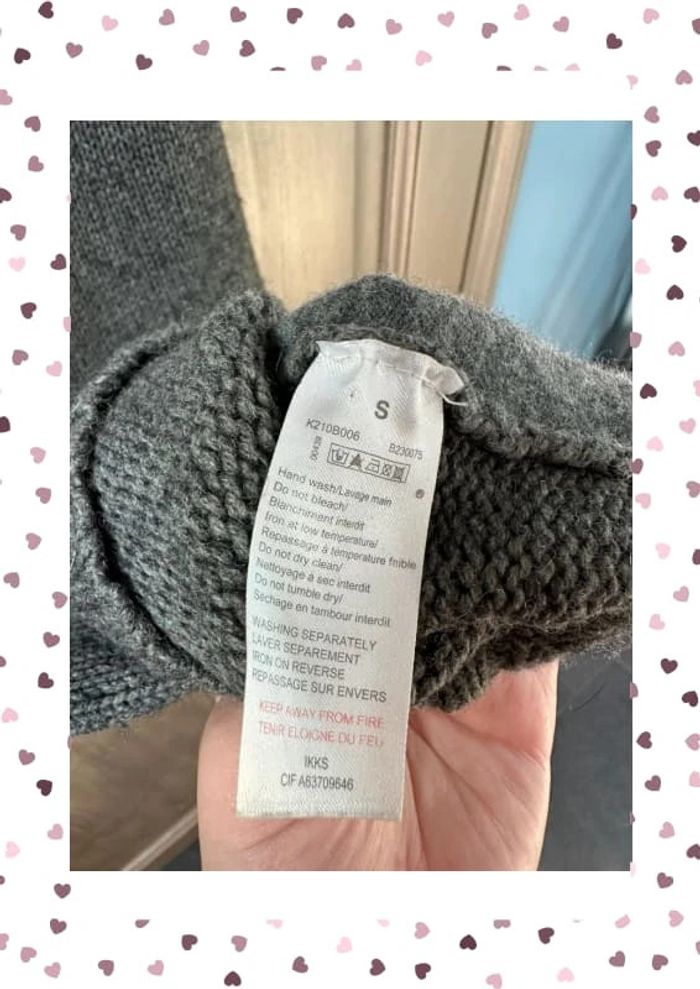 Robe en laine IKKS taille S grise - photo numéro 17