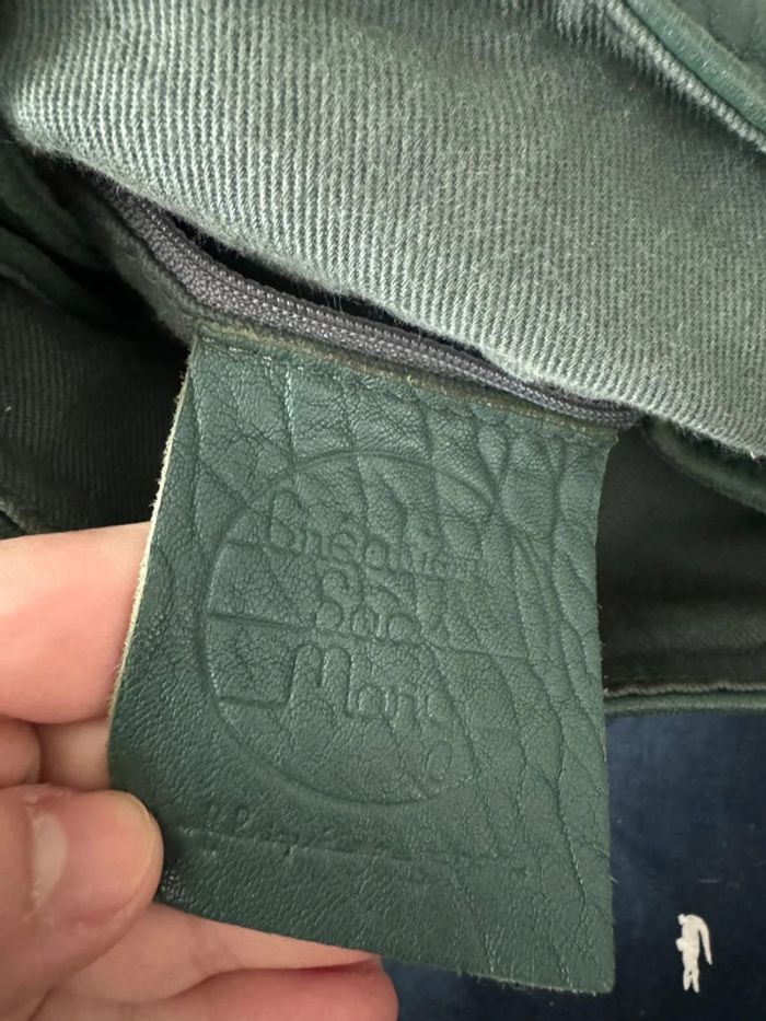 Sac à dos vert Création sacs mary, bon état mais il y a des marques d'usures, 21x31cm - photo numéro 10