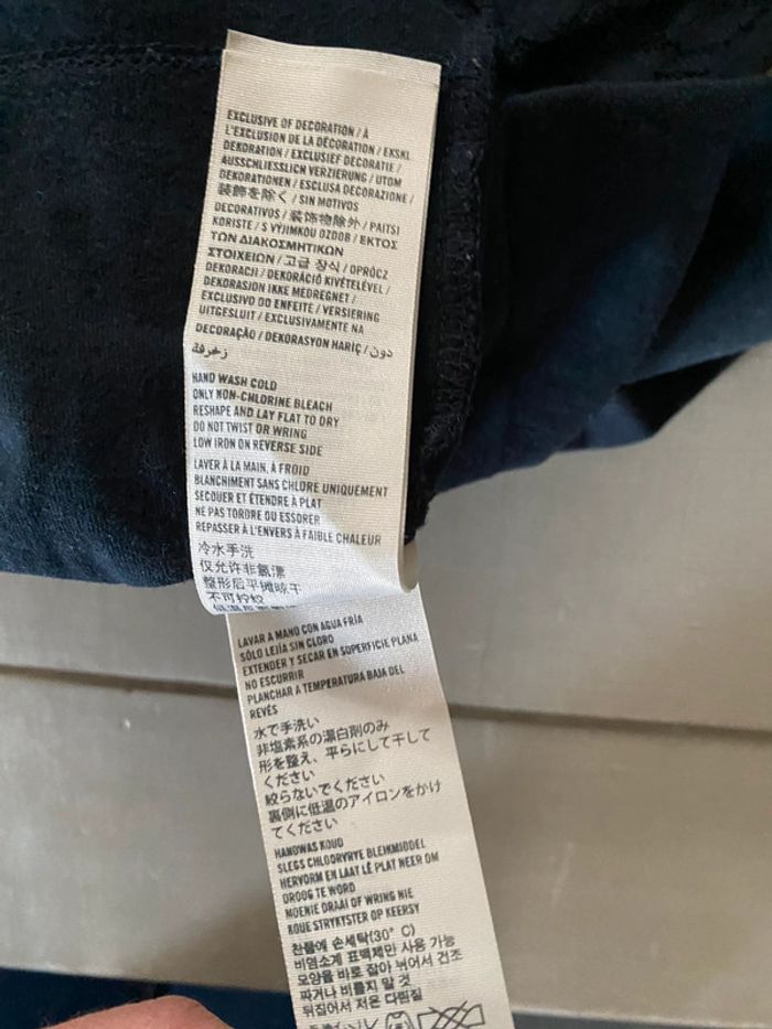Tee shirt manches longues Abercrombie & Fitch marine à dentelle taille XS - photo numéro 12
