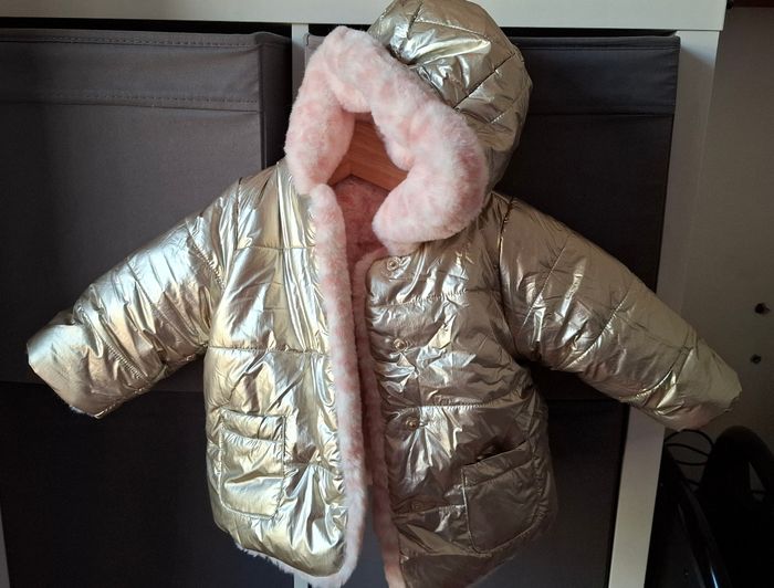 Manteau réversible bébé hiver