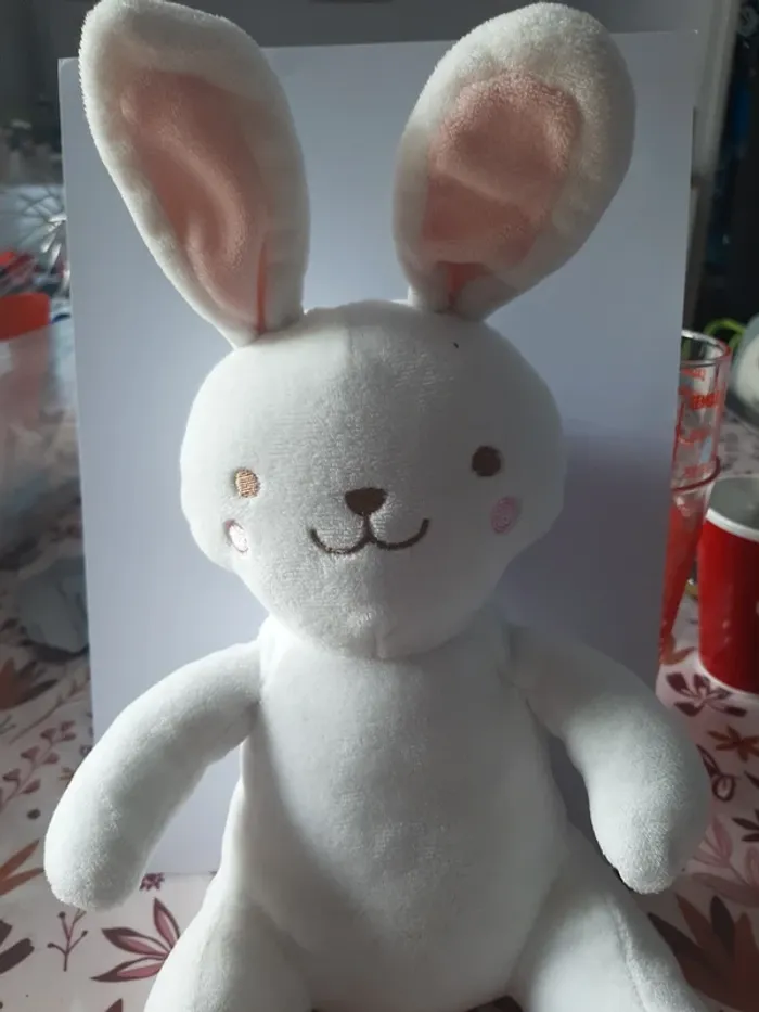 Peluche doudou lapin - photo numéro 3